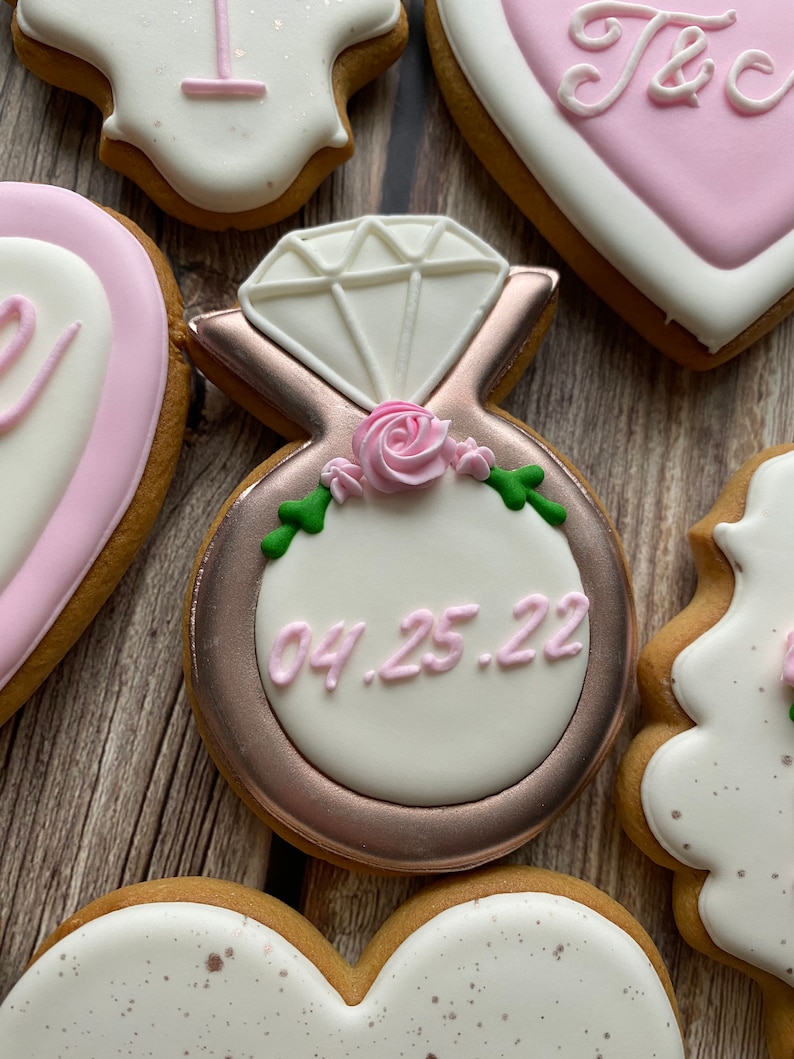 Wedding Cookies Bridal Shower Etsy