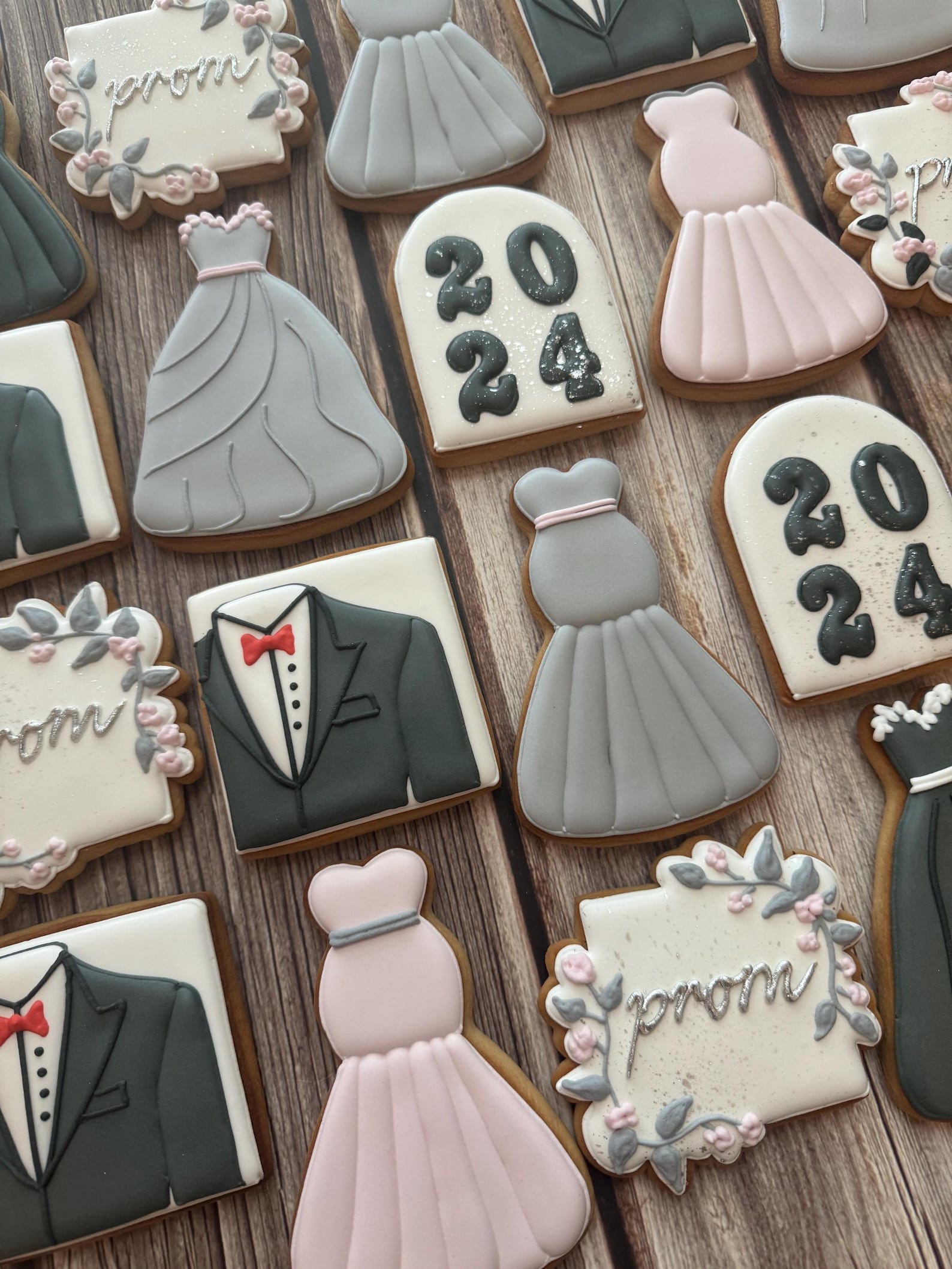 Prom Night Decorated Cookies: Dress & Tuxedo Sugar Cookies (set of 12 ...