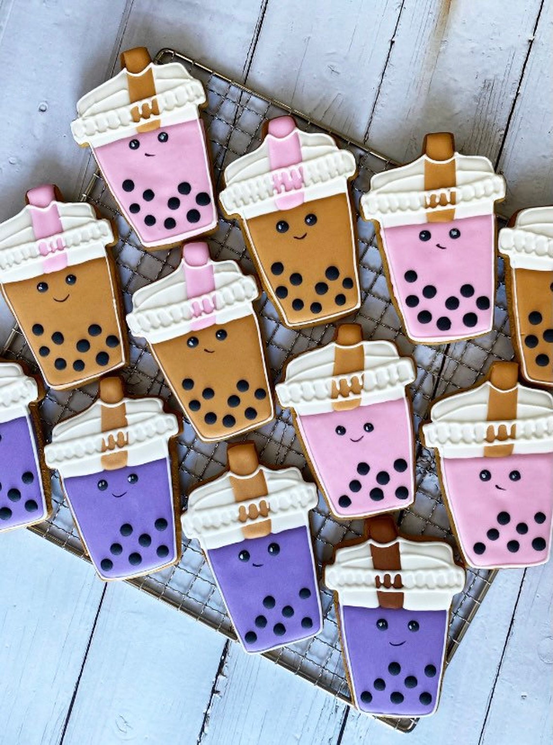 Boba Bubble Tea Cookies Etsy