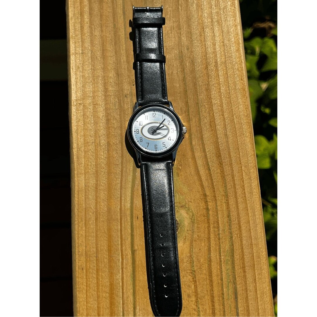 Green Bay Packers Game Time NFL Series Watch Silver Tone Simulated