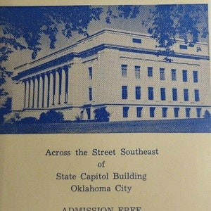 Vintage 1960s The Story of Oklahoma Brochure Pamphlet Ad Fort Washita Towson