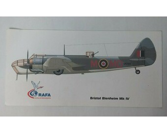 Vintage 1998 Advertisement Ad of RAFA Bristol Blenheim MK IV Bomber Airplane