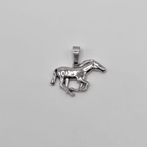 Solid 14K Horse Pendant, Gold Horse Charm, Equestrian Jewelry, The ‘Polo’ Horse Pendant, Gift for Horse Lover, Gift for Animal Lover