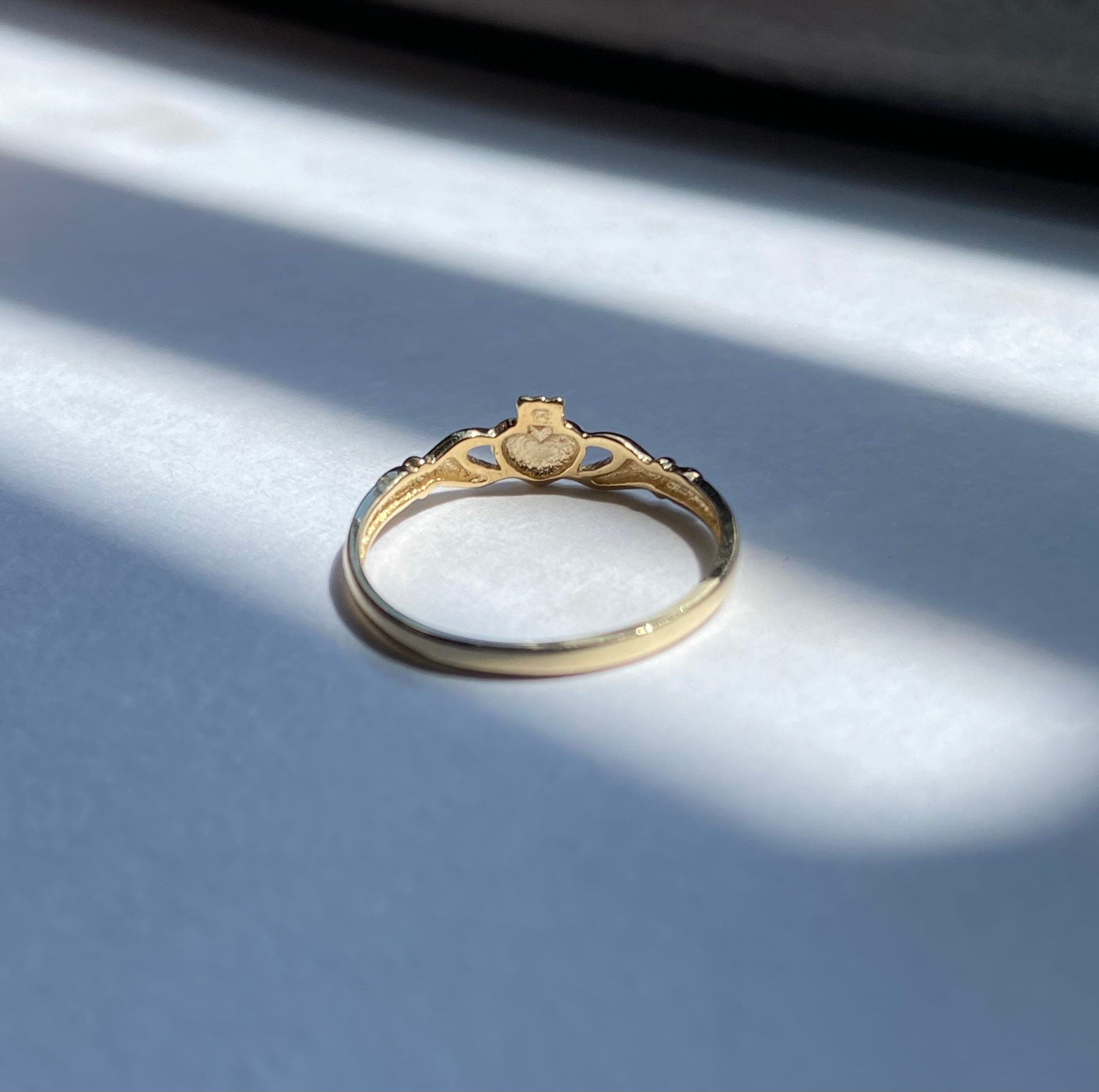 Stackable claddagh sale ring