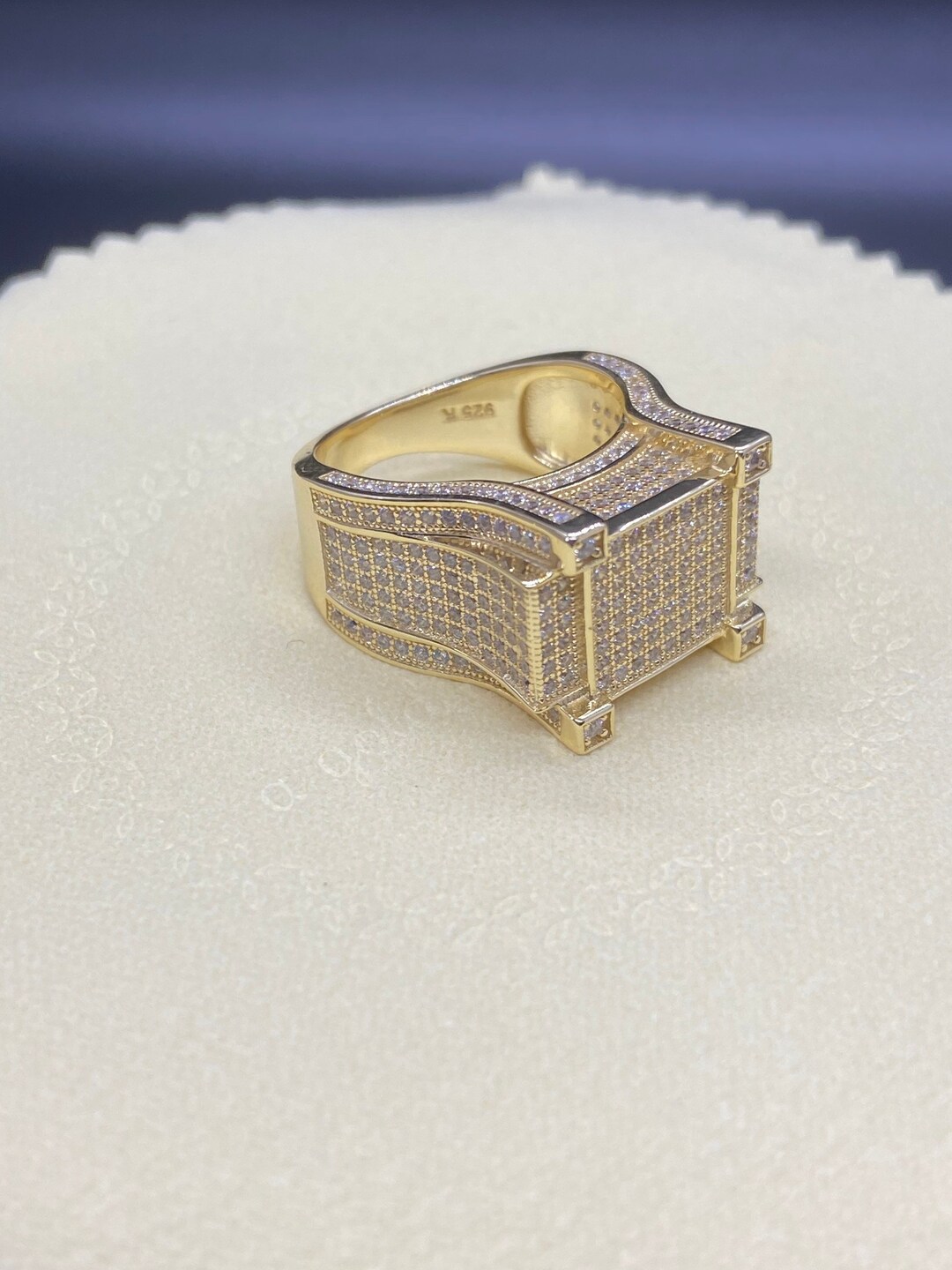 Elegant Mens Silver Pinky Ring Etsy