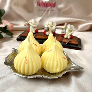 Modak Candle - Set of Four Modak Candles | Diwali Candle | Ganapati ...