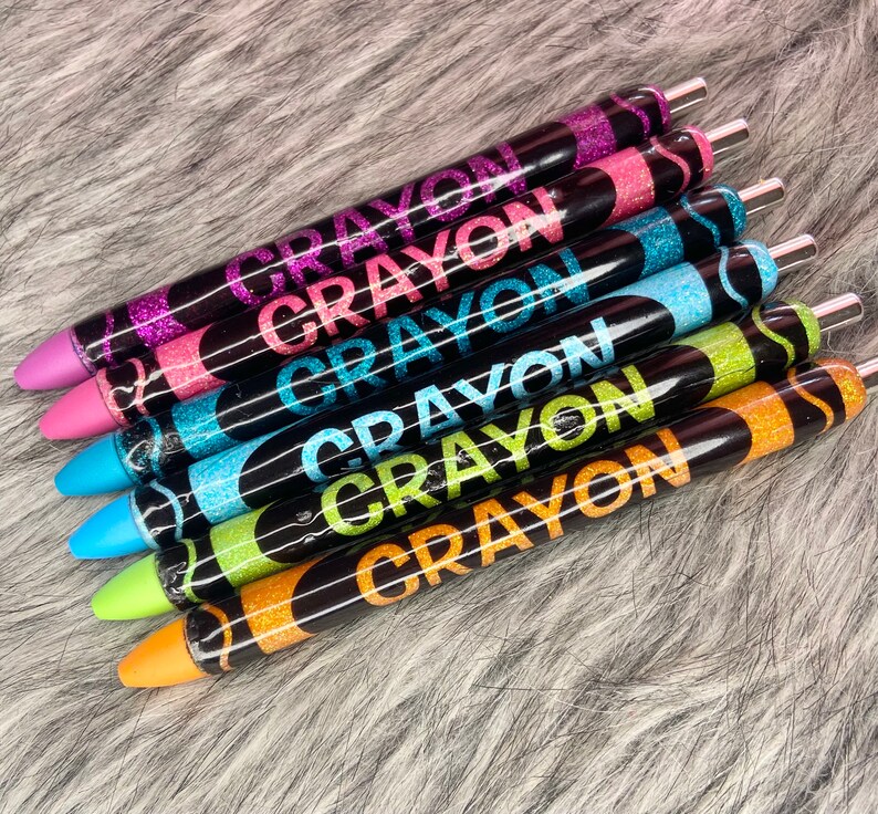 Custom Ink joy resin Pen Crayon Pen Epoxy Pen Etsy