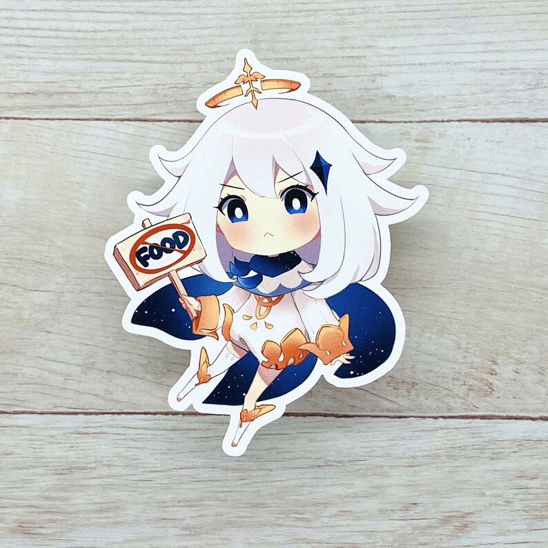 Paimon Genshin Impact Vinyl Sticker Etsy