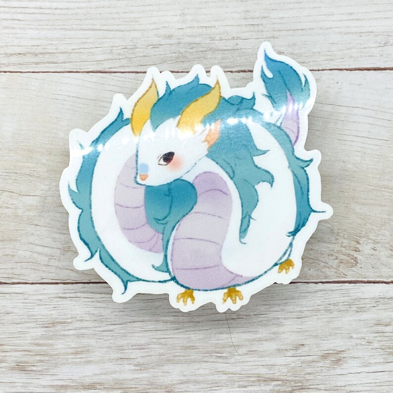 Spirited Away Haku Dragon Sticker | Etsy