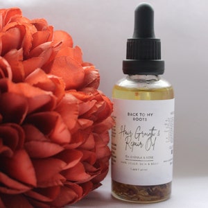 Hair Growth & Repair Oil Natural Ingredients Contains Rosemary Oil Essential Oils