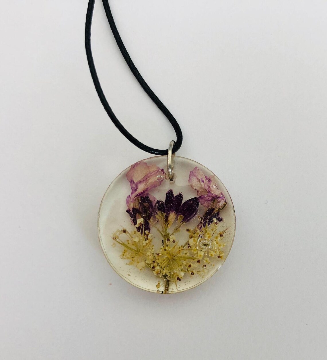 Epoxy Resin Flower Pendant Epoxy Resin Flower Pendant Etsy