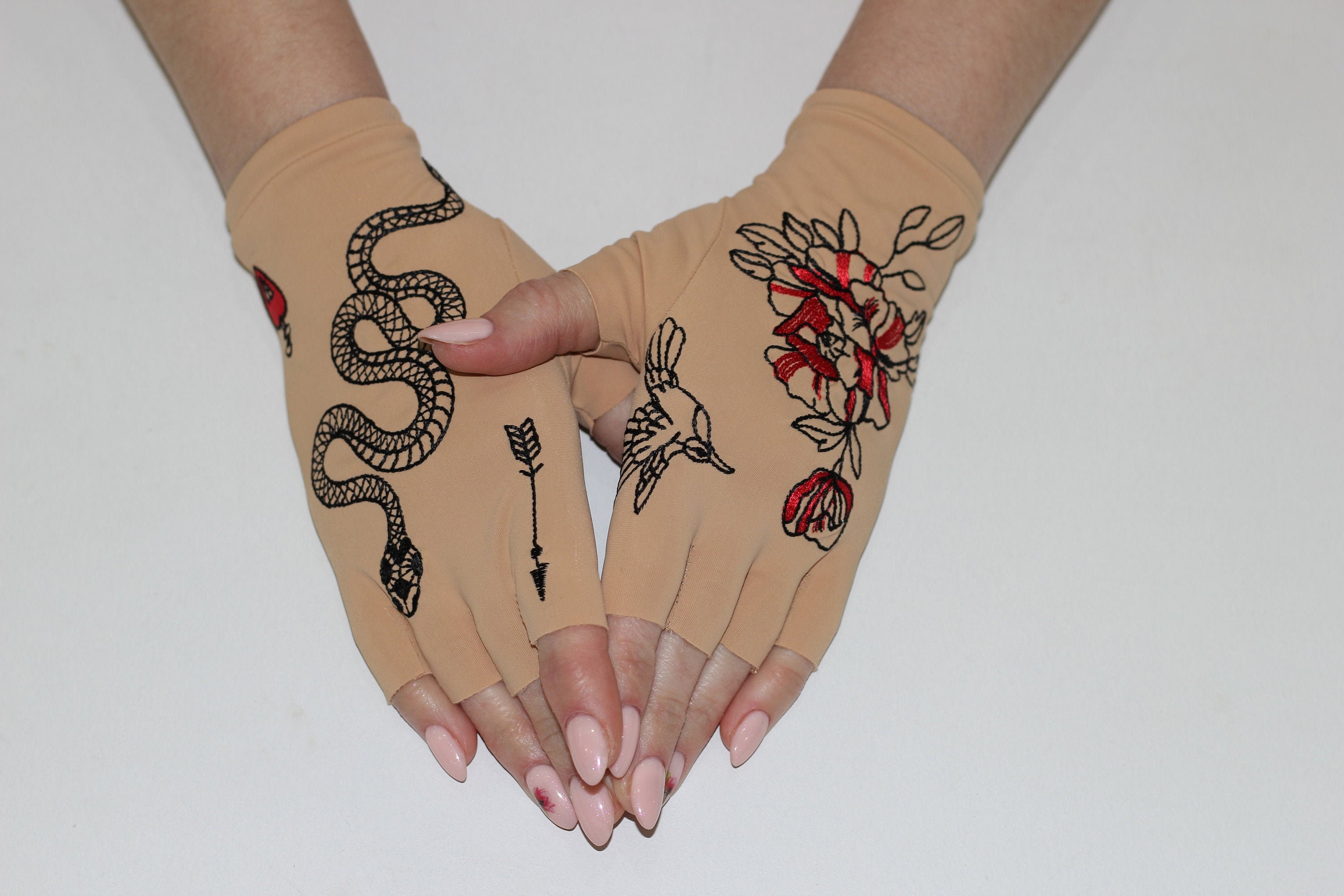 Mesh Tattoo Gloves Etsy Mesh Tattoo Gloves Etsy
