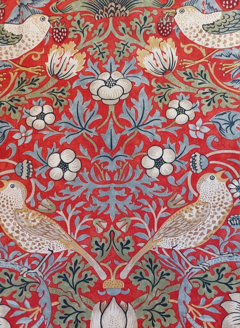 William Morris Fabric Selectionstrawberry Thief Kelmscott Etsy