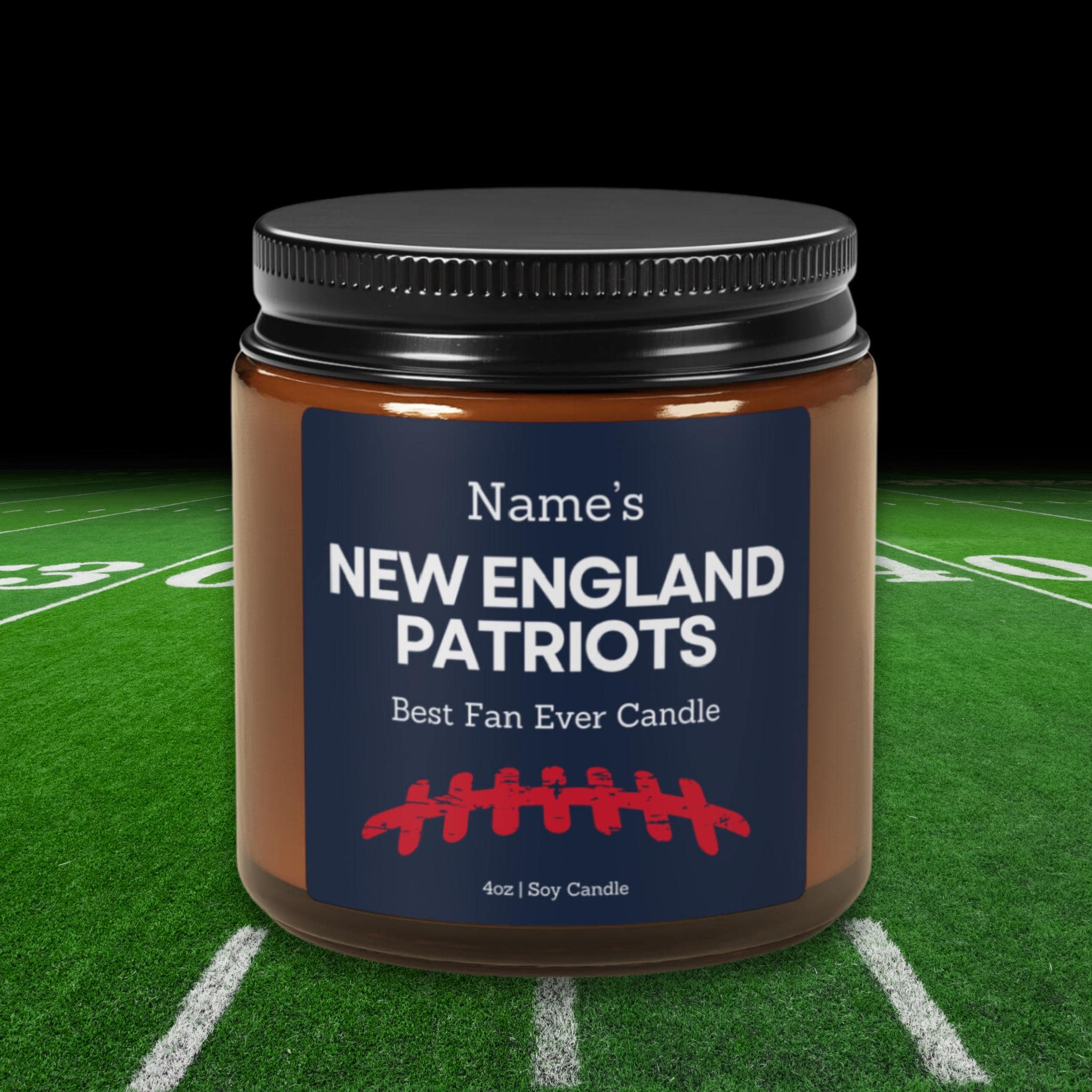 Discover Personalized New England Patriots Candle: Football Fan Gift
