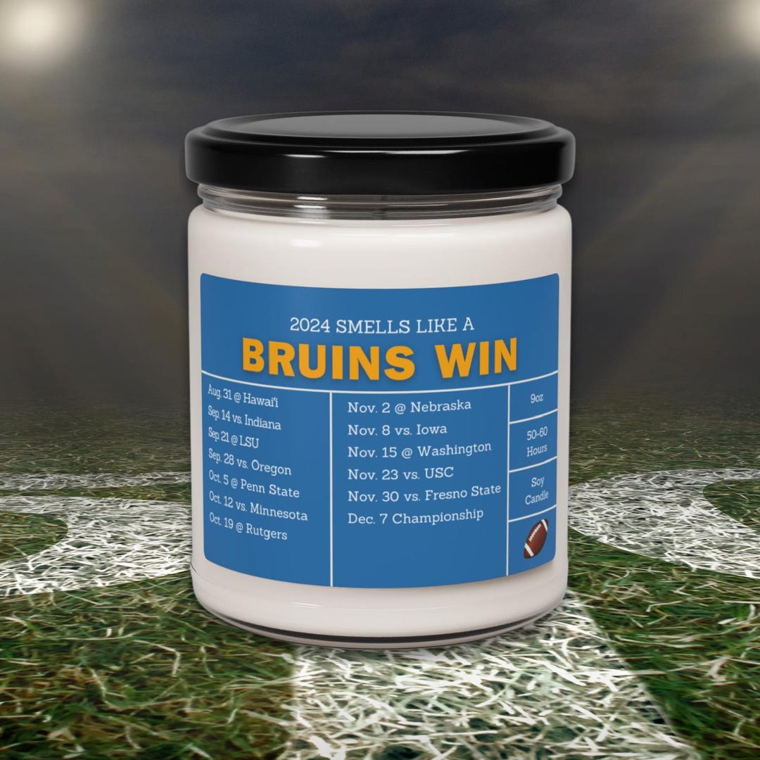 UCLA Bruins 2024 Football Schedule Candle College Football Gift, Sports