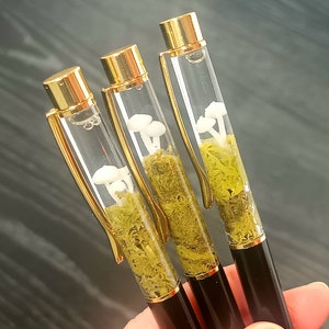 Mushroom Pen, Terrarium Gift, Plant Pen, Float Pen, Gift For Her, Unique Pen, Moss Gift, Fungi Pen, Ballpoint Pen, Hygge Gift, Planner Pen image 2