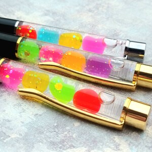 Jelly Bean Inspired, Kawaii Pen, Floating Pen, Sweetie Gift, Gift For Her, Novelty Pen, Unique Pen, Planner Pen, Ballpoint Pen, Friend Gift