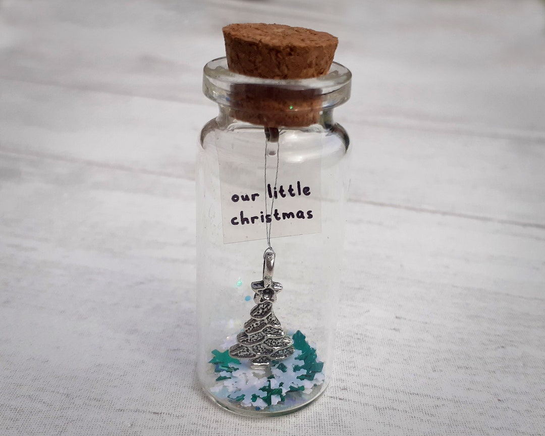Family Christmas Decoration, Christmas in A Jar, Message in A