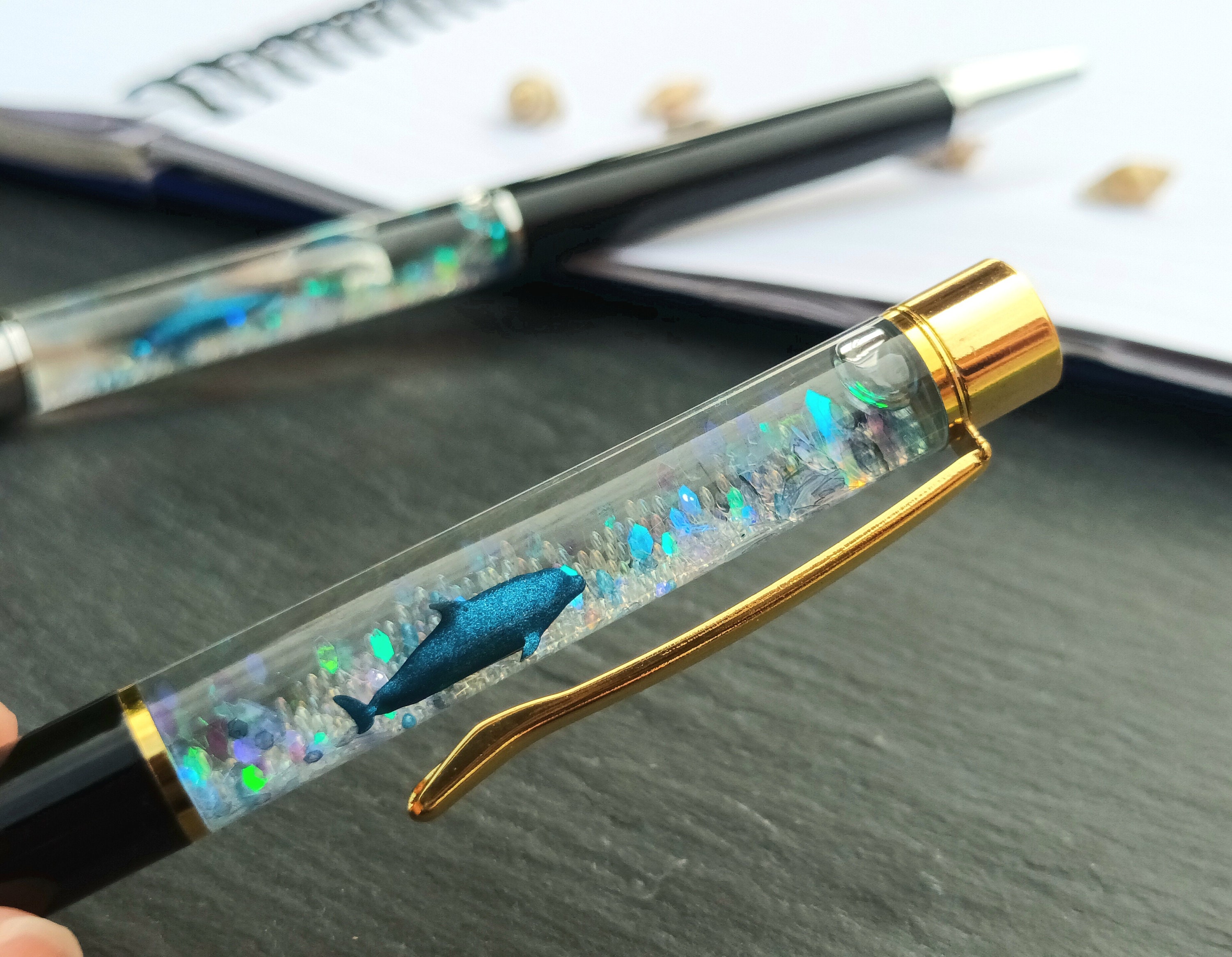 Dolphin Iridescent Ombre Glitter Mermaid Pen - e-GIFT Idea Enterprise Co,.  Ltd.
