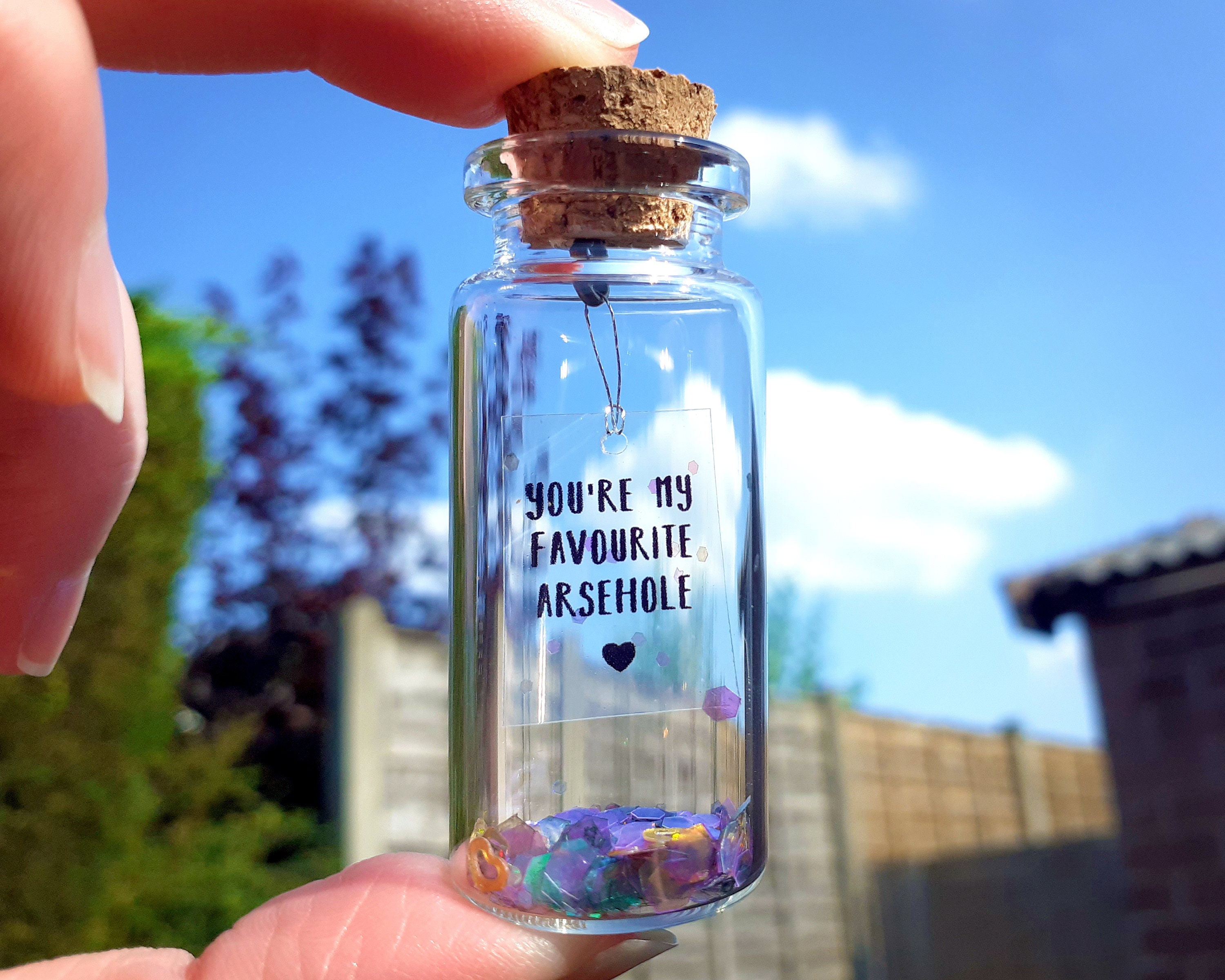 Funny Gift for Him Message in a Bottle Funny Card for Her Etsy