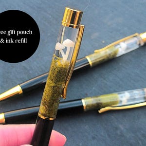 Pilz Stift, Terrarium Geschenk, Pflanzen Stift, Float Pen, Geschenk für sie, Einzigartiger Stift, Moos Geschenk, Fungi Stift, Kugelschreiber, Hygge Geschenk, Planer Pen