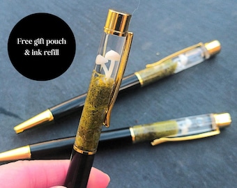 Mushroom Pen, Terrarium Gift, Plant Pen, Float Pen, Gift For Her, Unique Pen, Moss Gift, Fungi Pen, Ballpoint Pen, Hygge Gift, Planner Pen