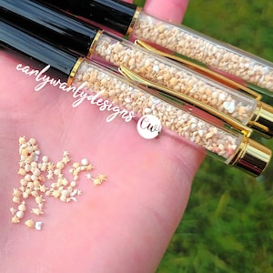 Japanese Star Sand, Curio, Naturalist Gift, Okinawa Sand, Herbarium Pen, Floating Pen, Unique Pen, Planner Ballpoint Pen, Gift For Her