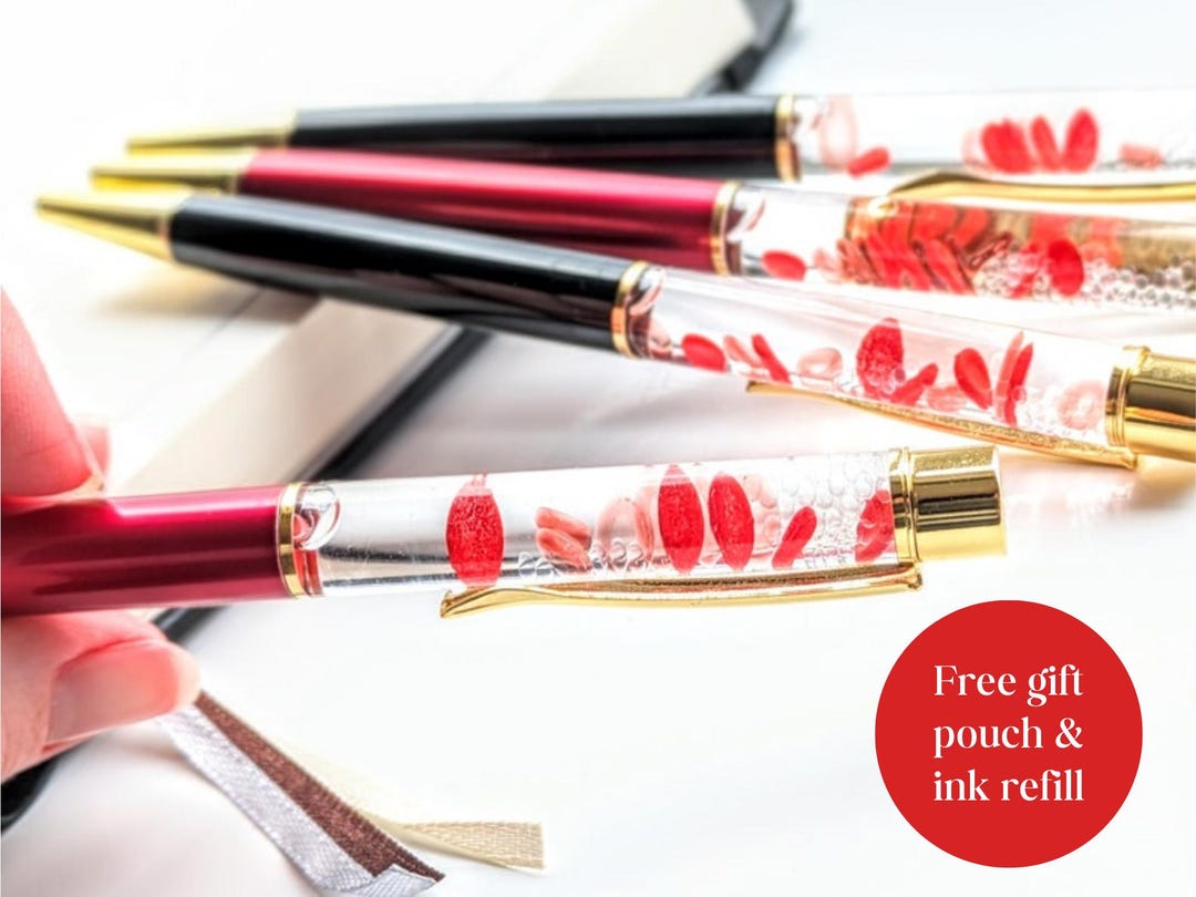 Red Blood Cell Pen, Science Pen, Biology Pen, Doctor Pen, Scientist Gift, Teacher Gift, Mentor Gift, Unique Pen, Planner Pen, Medic Gift