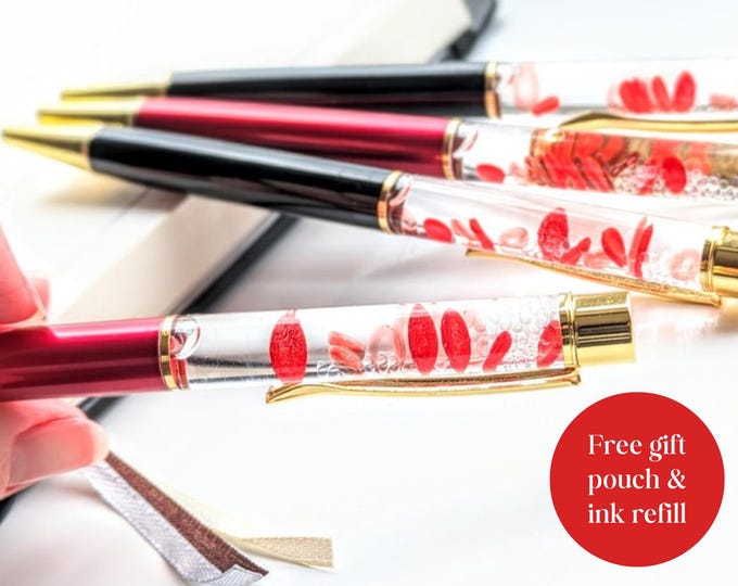 Red Blood Cell Pen, Science Pen, Biology Pen, Doctor Pen, Scientist Gift, Teacher Gift, Mentor Gift, Unique Pen, Planner Pen, Medic Gift