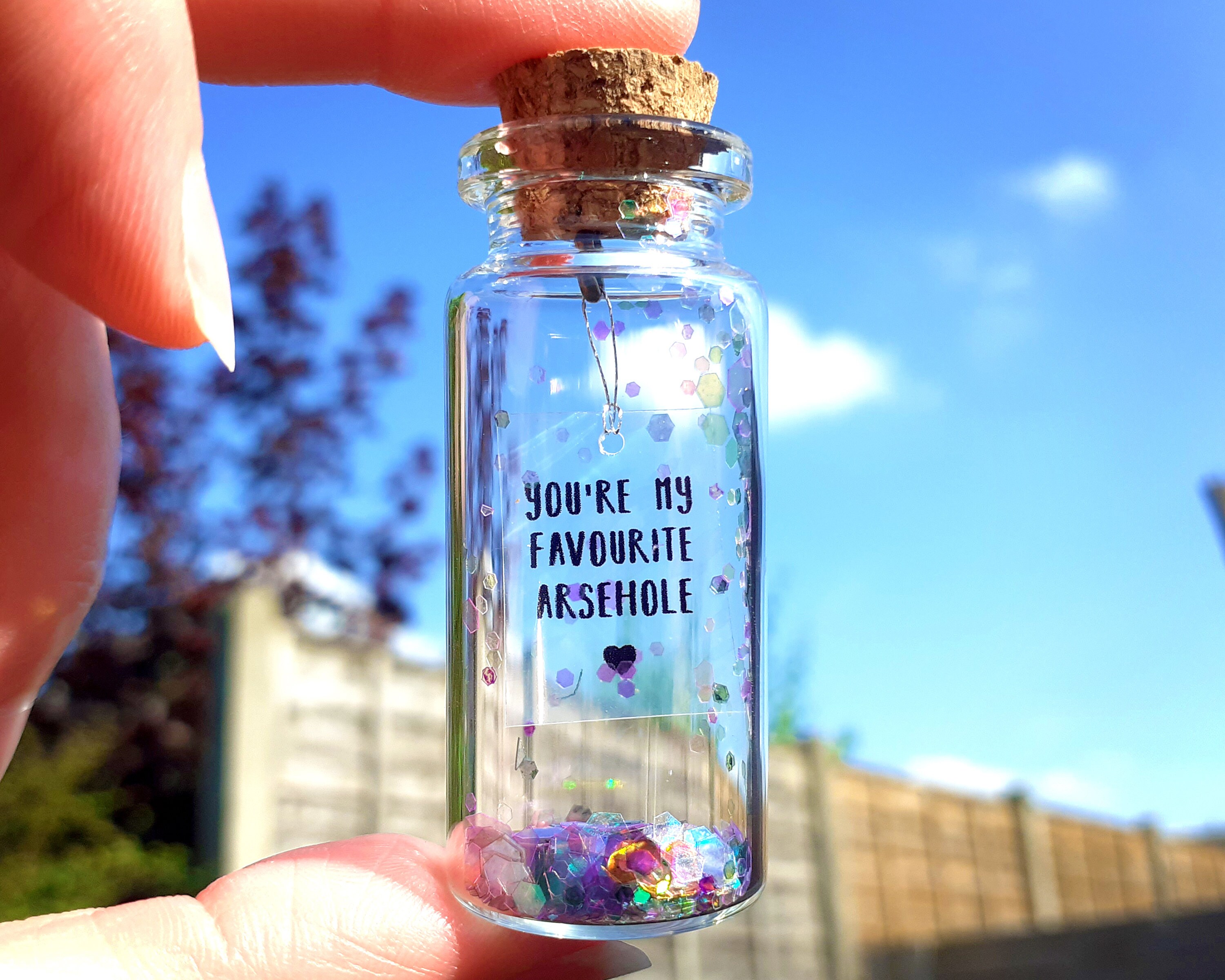 Funny Gift for Him Message in a Bottle Funny Card for Her Etsy