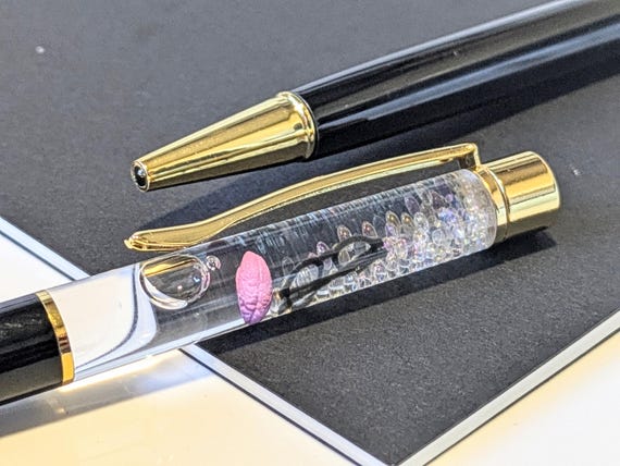 Psychologist Float Pen, Floating Brain, Psychology Gift, For Therapist, Mental Health, Counselor Stationery, Self Care, Study Motivation