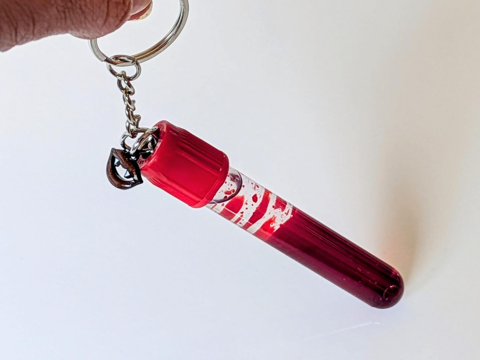 Blood Vial Keychain, Vacutainer Keyring, Vampire Lover, Gift for Nurse ...