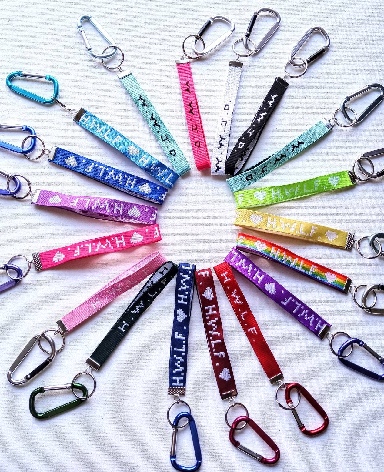 Wristlet Keychain WWJD keychain HWLF keychain Wrist Etsy