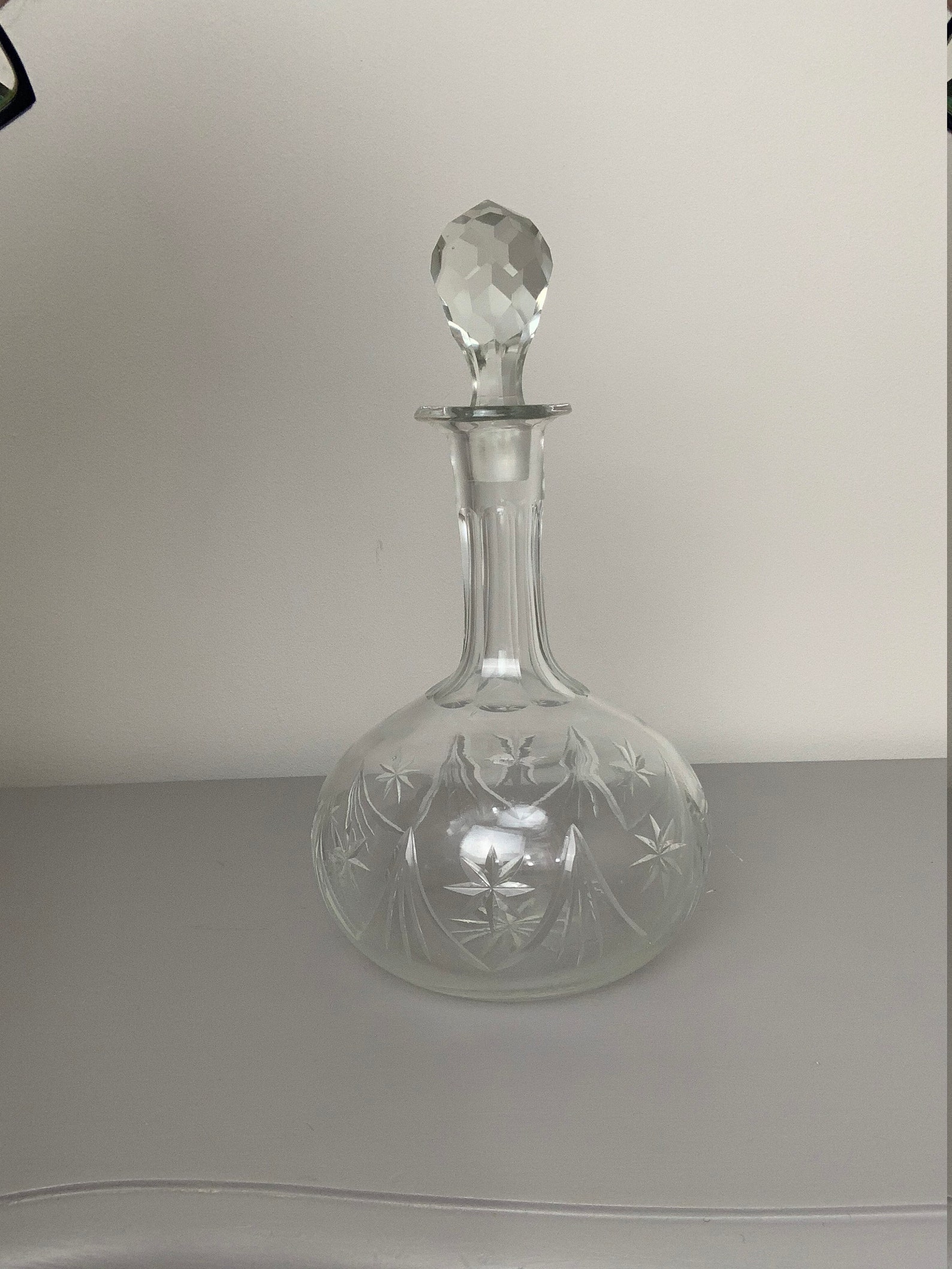 Vintage lead crystal decanters /Spirit bottle excellent Etsy