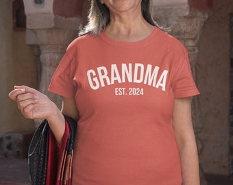 Camisa de abuela Est 2024, camisa de abuela, camisa de abuela nueva, regalo para la abuela, regalo del día de la madre, abuelos de anuncio de embarazo, camisa de mamá