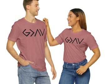God is Greater than The Highs and Lows T-Shirt, Religious Shirt, Christian Shirt, God Shirt, Church Gift, Christmas Gift, Faith Tee, Unisex