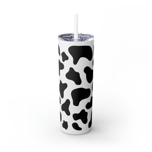 Cow Print Tumbler, Cow Print Can Cup, Cow Print Cup, Western Themed Cup, Rustic Tumbler, Easter Gift, Coffee Cup, Birthday Gift