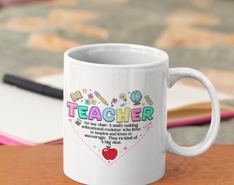 Teacher Definition Mug | Funny Teacher Gift | Educational Rockstar Coffee Cup | Teacher Appreciation Mug | Gift for Educator