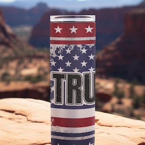 President Trump 45 47 MAGA 20 oz Skinny Double Wall Insulated Tumbler