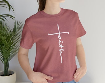 Geloof shirt, geloof kruis shirt, christelijke gift, geloof geschenk, christelijke shirts, liefde en genade shirt, geloof kruis, verticaal kruis, Jezus