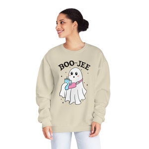 Halloween Geist Sweatshirt, Boo Jee Shirt, gruseliger Geist Hoodie, Spooky Saison Geist Pullover, Spooky Vibes Shirt, Halloween Geschenke