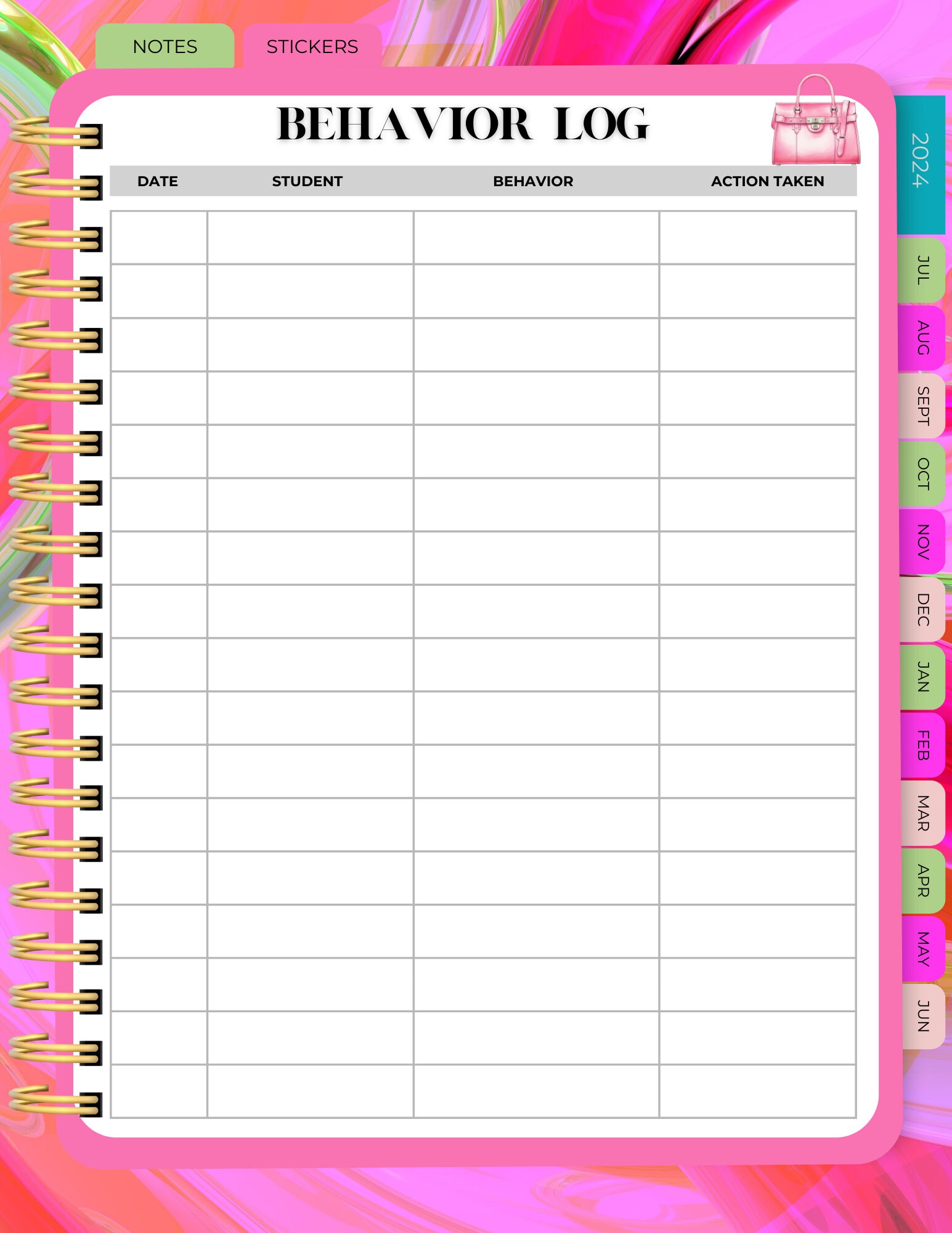 Teacher Barbie Planner, Digital Planner for Teachers, Digital Planner ...