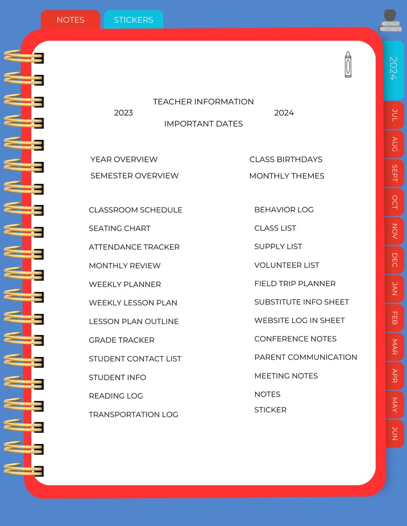 Second Grade Rules! Digital Teacher Planner, Digital Planner, Teacher ...