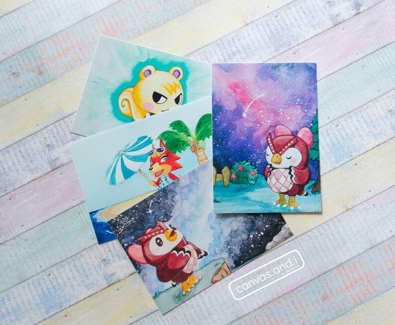 Celeste Animal Crossing Postkarte Etsy