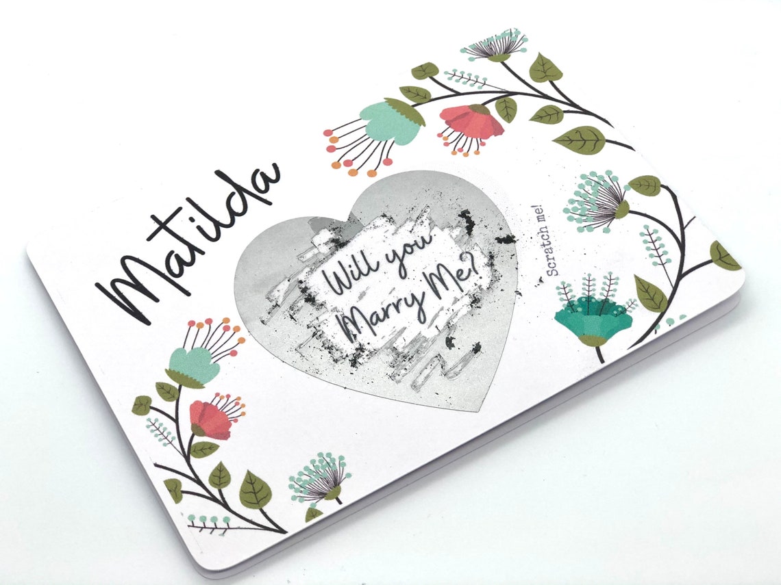 Scratch-off will You Marry Me Card Personalised - Etsy