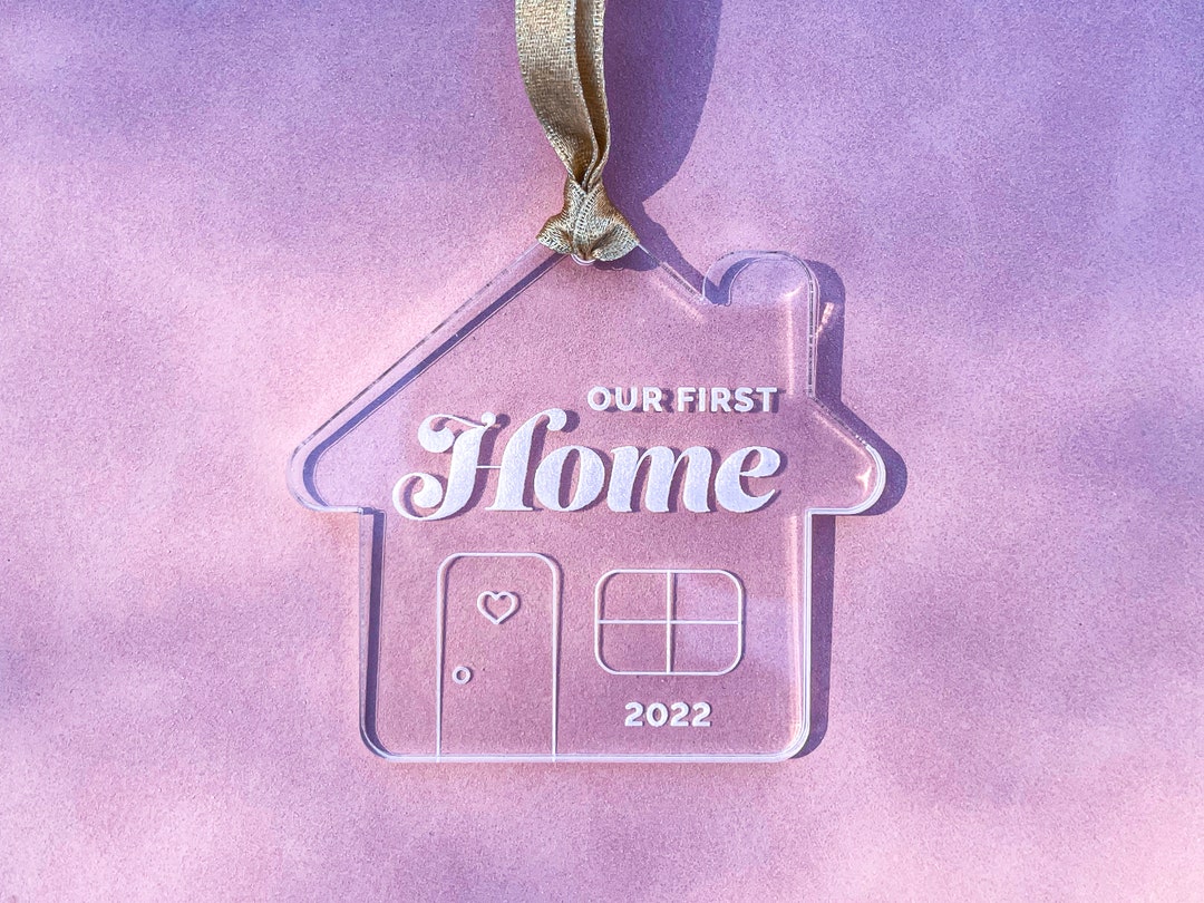 First Home Christmas Ornament / 2023 New House Acrylic Etsy