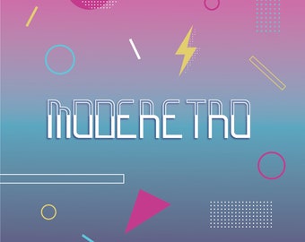 Moderetro Font – Instant Download (pdf, ai, eps, svg)