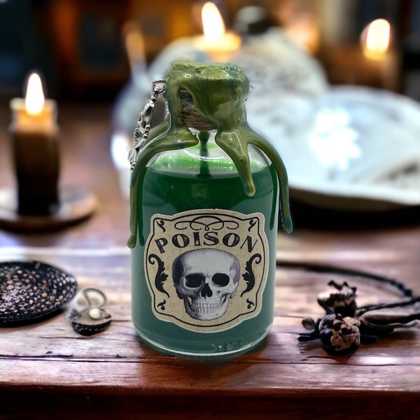 Gift Fläschchen | Halloween Dekoration | Zaubertrank | Hexenküche |  Heim Deko | Halloween | Scherzartikel | Kork Flasche | Potion