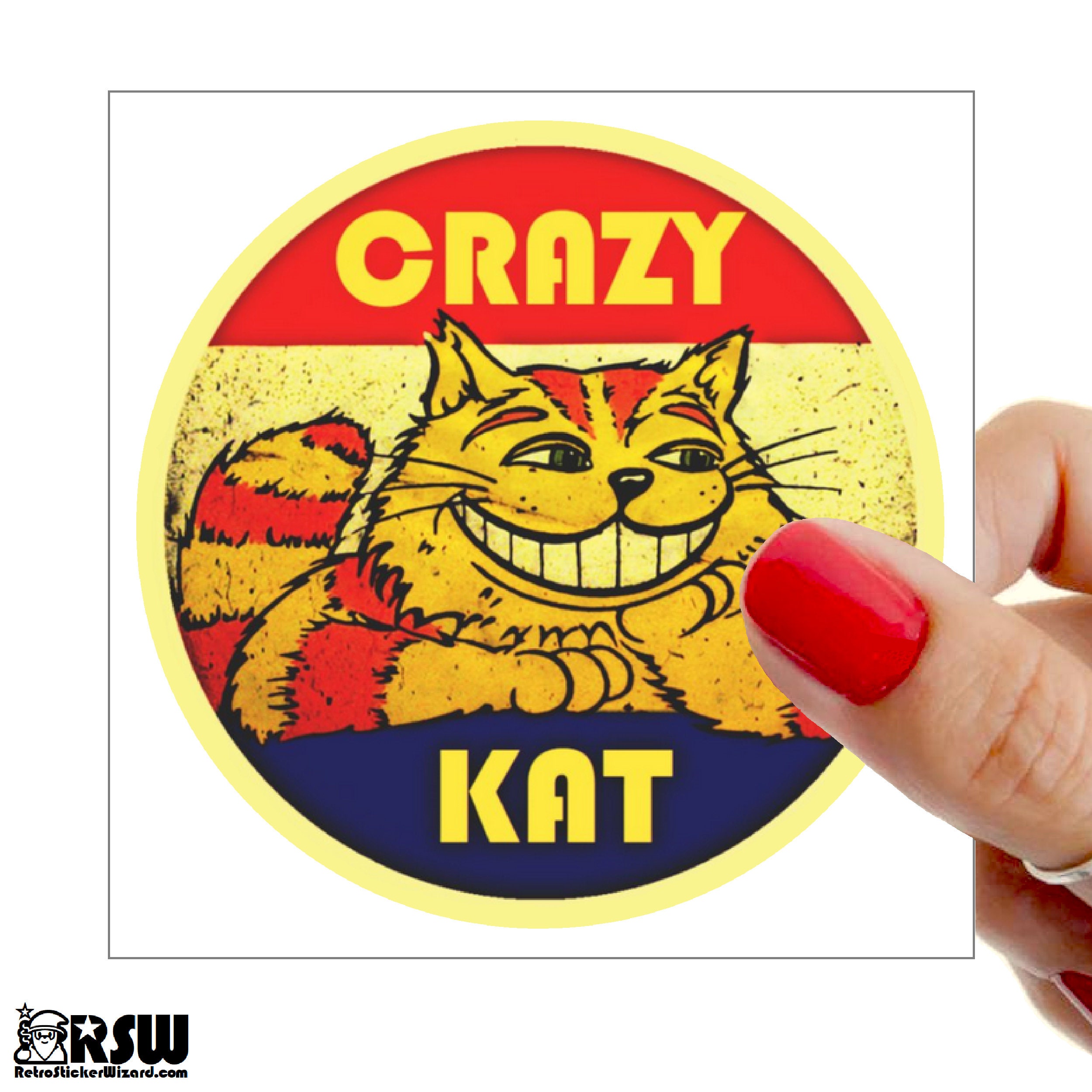 Baffle Petulance zag Kat Stickers - Etsy