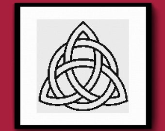 Celtic Knot Counted Cross Stitch Pattern PDF, Celtic Cross Stitch, Occult Wiccan Witchcraft Cross Stitch, Pagan Cross Stitch